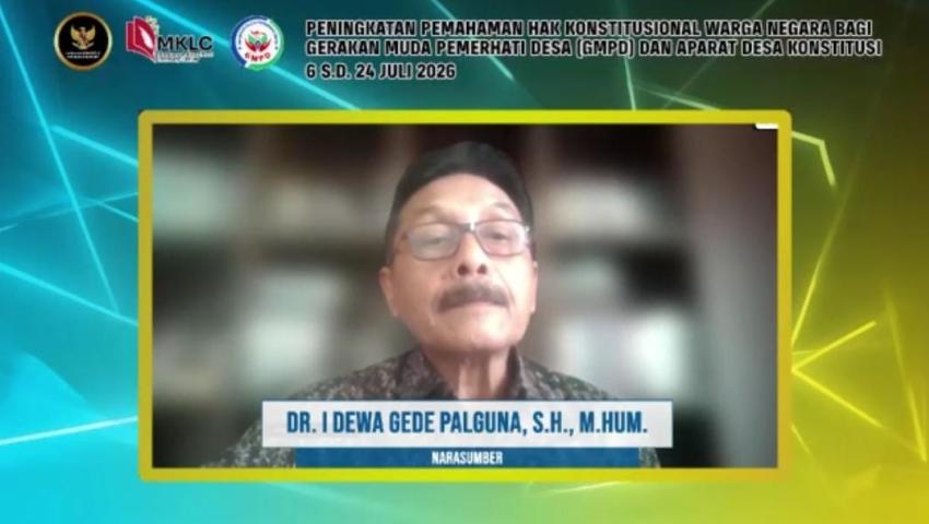 Kolaborasi MK RI dan GMPD: Ratusan Kader Sukses Ikuti Kuliah Hak Konstitusional Bersama Prof. I Dewa Gede Palguna